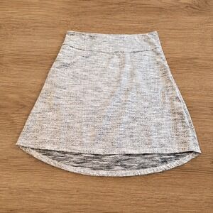 MPG Womens 2X Heather Grey Speckle Athleisure Sport Skirt Knee Length Pockets
